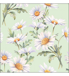 Napkin 33 Beautiful daisies green FSC Mix