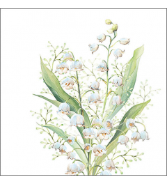 Napkin 33 Lily of the valley white FSC Mix