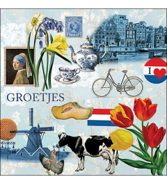 Napkin 33 Greetings from Holland FSC Mix