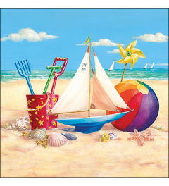 Napkin 33 Beach toys FSC Mix