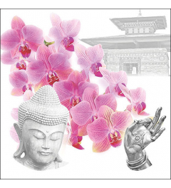 Napkin 33 Orchids of Buddha FSC Mix