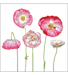 Napkin 33 Pale poppies FSC Mix