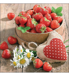 Napkin 33 Tasty strawberries FSC Mix