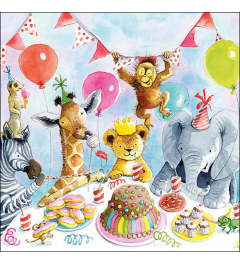 Napkin 33 Party animals FSC Mix