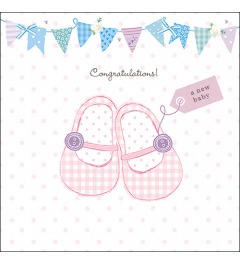 Napkin 33 Baby shoes pink FSC Mix