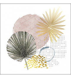 Napkin 33 Palms and patterns FSC Mix