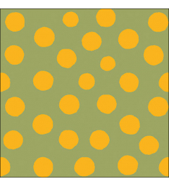 Napkin 33 Polka dots yellow/green FSC Mix