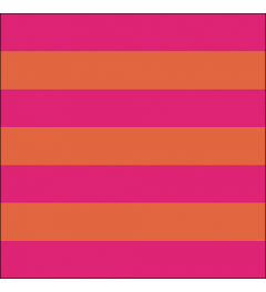 Napkin 33 Block stripe orange/pink FSC Mix