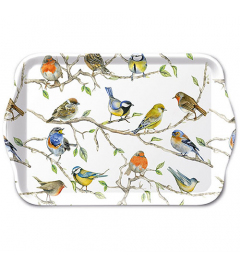 Tray melamine 13x21 cm Birds meeting