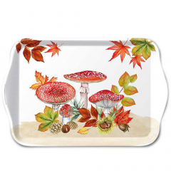 Tray melamine 13x21 cm Fly agaric group