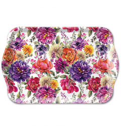 Tray melamine 13x21 cm Anne white