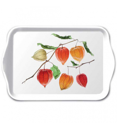 Tray melamine 13x21 cm Lampion flower