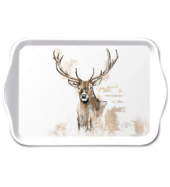 Tray melamine 13x21 cm Antlers