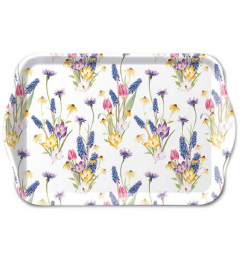 Tray melamine 13x21 cm Hello spring