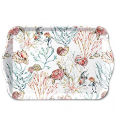 Tray melamine 13x21 cm Sea animals