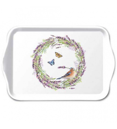 Tray melamine 13x21 cm Chaffinch white