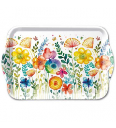 Tray melamine 13x21 cm Vibrant spring white