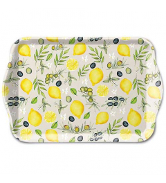 Tray melamine 13x21 cm Olives and lemon