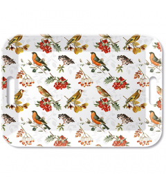 Tray melamine 33x47 cm Autumn birds