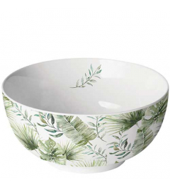 Bowl Jungle leaves white