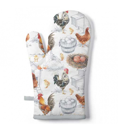 Oven mitt Chicken farm