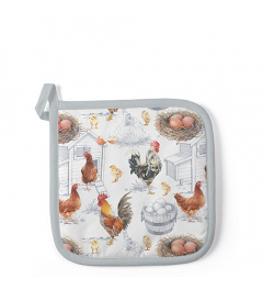 Potholder Chicken farm