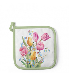 Potholder Tulips bouquet