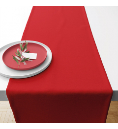 Table runner 40x150 cm Uni aurora red