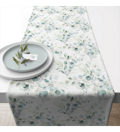 Table runner 40x150 cm Eucalyptus all over