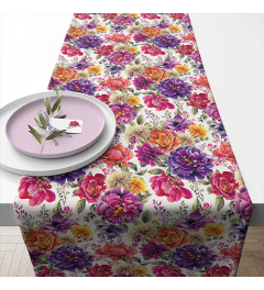 Table runner 40x150 cm Anne  white