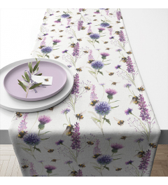 Table runner 40x150 cm Bumblebees in the meadow