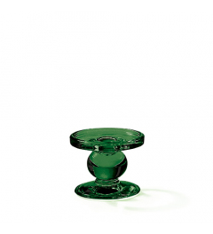 Standing candle holder small dark green