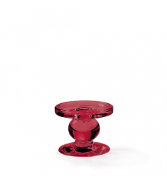 Standing candle holder small red