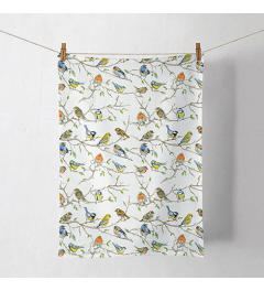 Kitchen towel Birds meeting