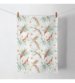 Kitchen towel Sea buckthorn