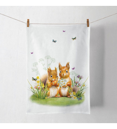 Kitchen towel Little squirrels