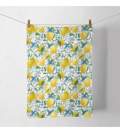 Kitchen towel Mediterranean lemons