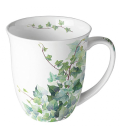 Mug 0.4 L Hedera white