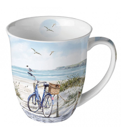 Mug 0.4 L Bike at the beach