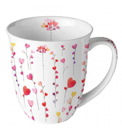 Mug 0.4 L Hearts garlands