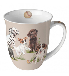 Mug 0.4 L Playing puppies