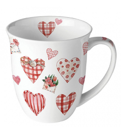 Mug 0.4 L Lovely hearts