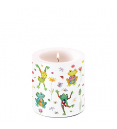 Candle small Happy frogs