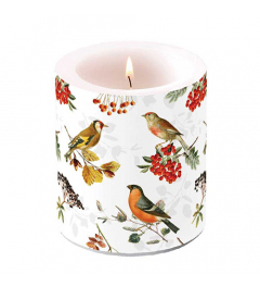 Candle medium Autumn birds