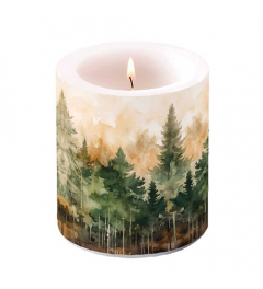 Candle medium Evergreen trees