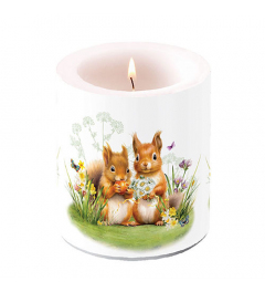 Candle medium Little squirrels