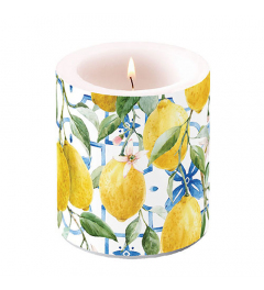 Candle medium Mediterranean lemons