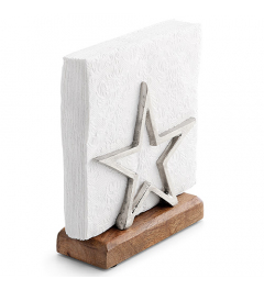 Napkin holder Star silver