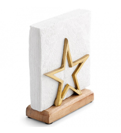 Napkin holder Star gold