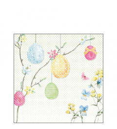 Napkin 25 Hanging eggs FSC Mix